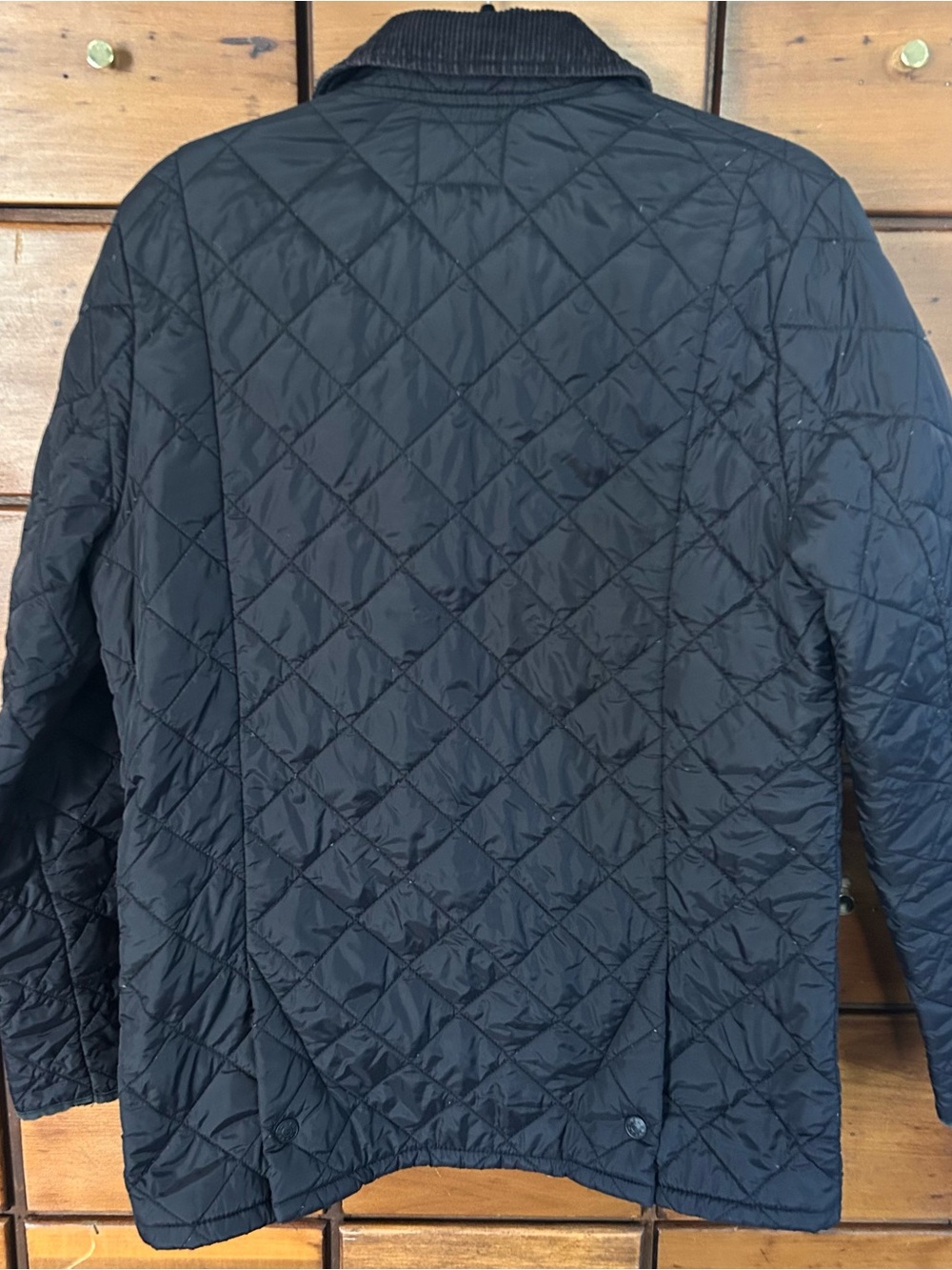 Deus Ex Machina Seville Diamond Quilted Jacket Corduroy Collar Size Men’s Med - Picture 2 of 5